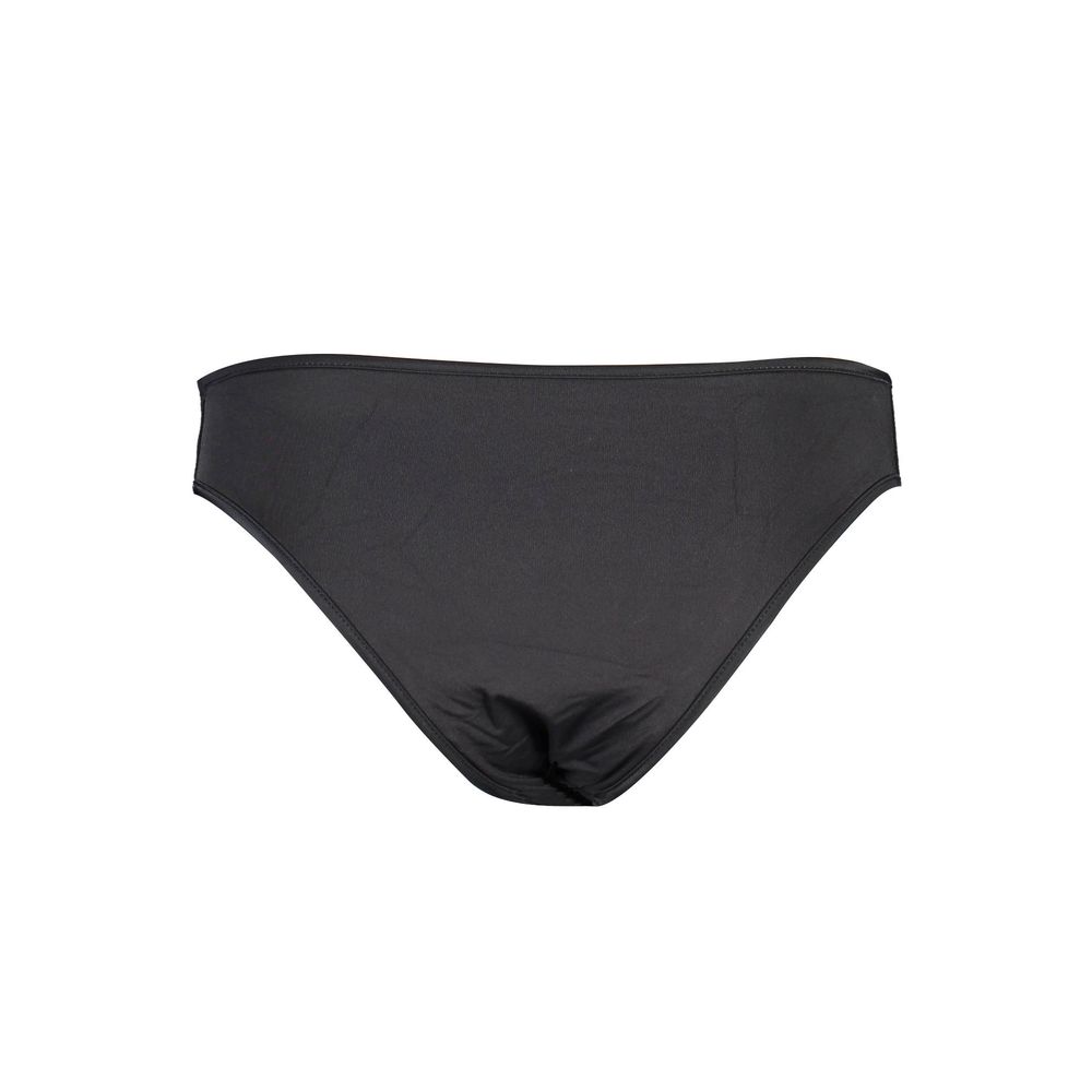 Maillot de bain femme Karl Lagerfeld noir en polyamide, coupe ajustée et élégante, parfait pour la plage ou la piscine.
