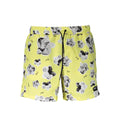 Maillot de bain homme Karl Lagerfeld jaune en polyester, boxer de natation, style tendance et confortable.