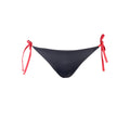 Maillot de bain femme Tommy Hilfiger en polyester bleu, coupe bikini, idéal pour la plage ou la piscine.