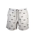 Shorts de bain pour homme Karl Lagerfeld en polyester blanc, avec logo et design élégant, parfait pour la plage.