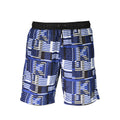 Shorts de bain homme Karl Lagerfeld en polyester bleu avec logo, adaptés pour la plage ou la piscine.