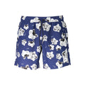 Maillot de bain homme Karl Lagerfeld en polyester bleu avec boxer de bain, coupe classique et logo de la marque visible.