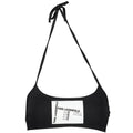 Maillot de bain femme Karl Lagerfeld noir en polyamide, coupe élégante et moderne, idéal pour la plage ou la piscine.