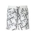 Boxer de bain pour homme Karl Lagerfeld Bianco en polyester, avec design blanc et coupe confortable.