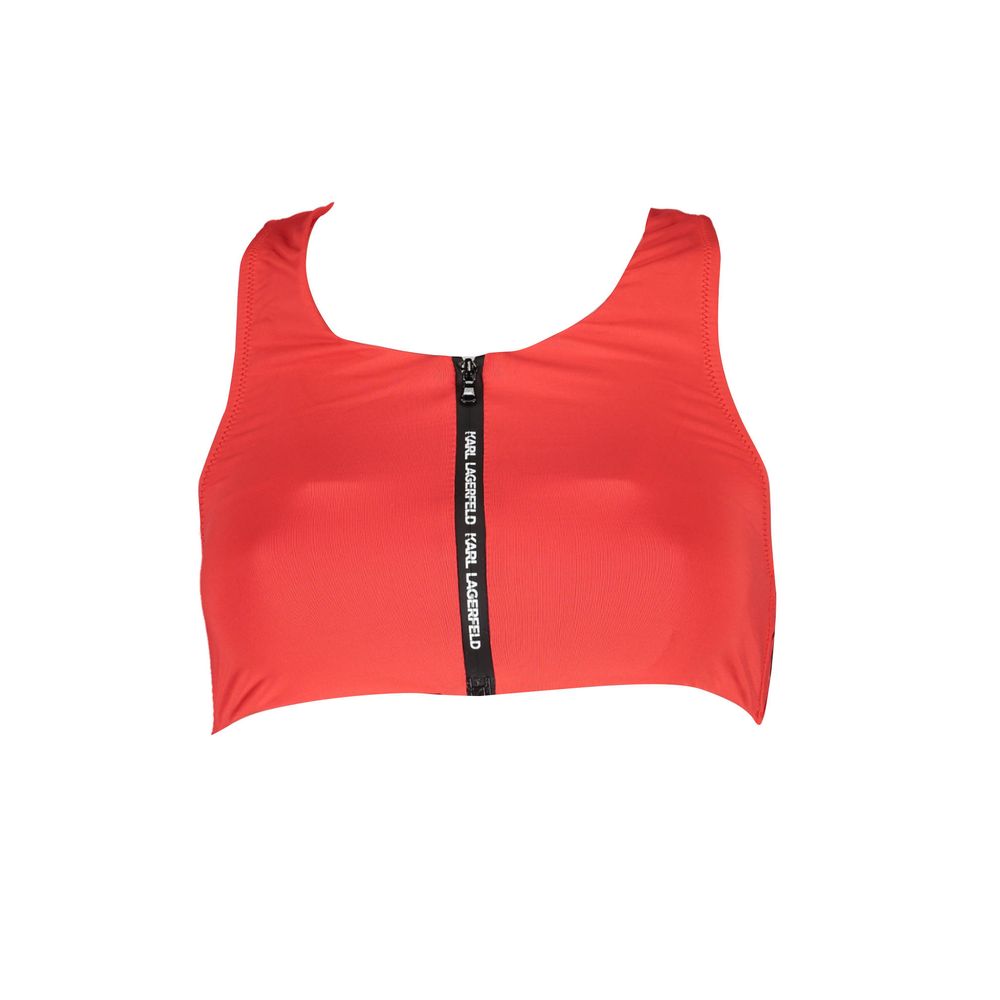 Maillot de bain pour femmes Karl Lagerfeld Rosso en polyamide, style élégant et ajusté, visible en image.