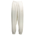 Pantalon de sweat en coton blanc pour femme de la marque Tommy Hilfiger, confort et style décontracté visible sur l'image.