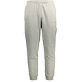 Pantalon de survêtement pour homme Calvin Klein gris en coton, style décontracté avec taille élastique et poches.