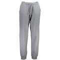 Pantalon de jogging pour femme Calvin Klein en coton gris, style décontracté et confortable.