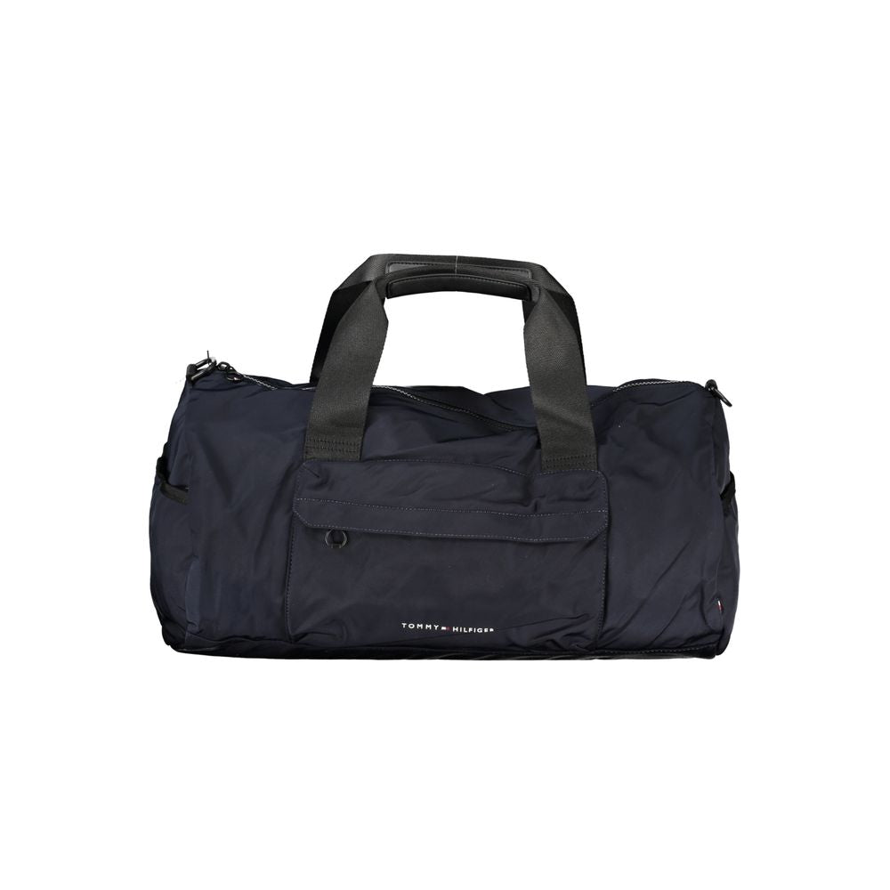 Sac à bandoulière en polyester bleu pour homme de Tommy Hilfiger avec bandoulière ajustable, idéal pour un style décontracté.
