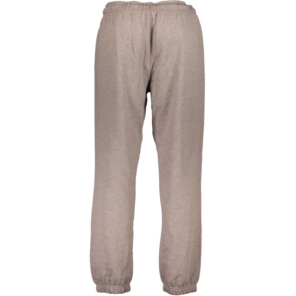Joggers pour hommes Calvin Klein en coton marron, pantalon décontracté avec ceinture élastique et poches latérales.