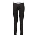Leggings pour femmes en coton noir de la marque Tommy Hilfiger, ajustés et confortables.