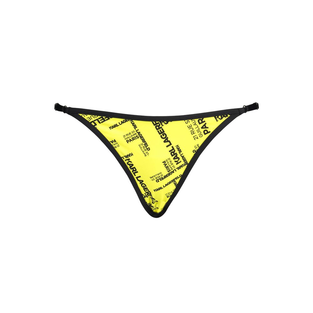 Karl Lagerfeld Gelber Polyamid Damen-Bikinihose