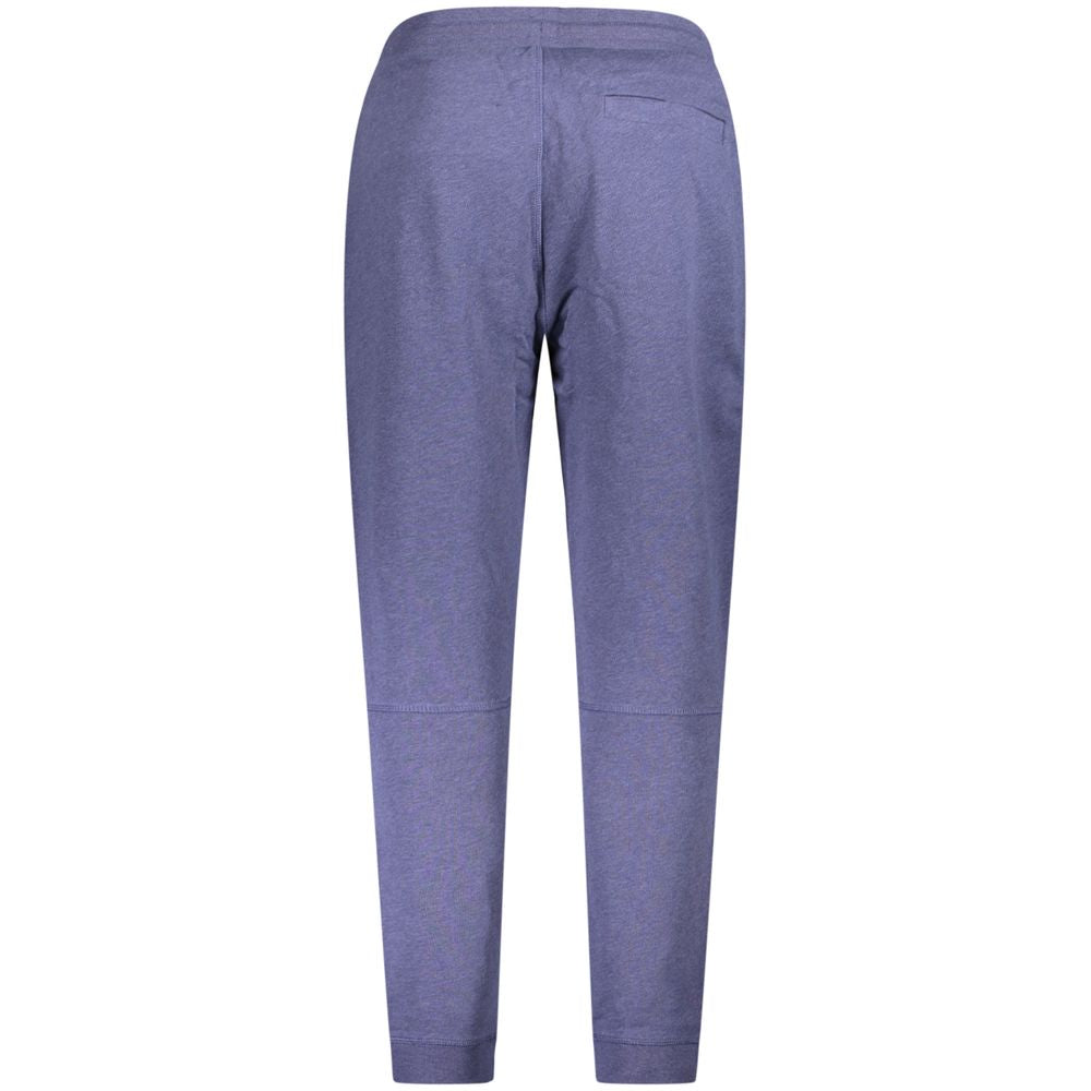 Pantalon de jogging en coton bleu pour homme de la marque Hugo Boss, style décontracté et confortable.