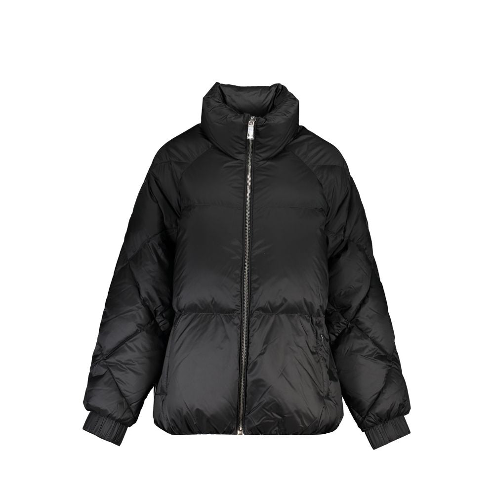 Veste en nylon bleu pour homme de la marque Tommy Hilfiger, fermeture éclair, col montant et design décontracté.