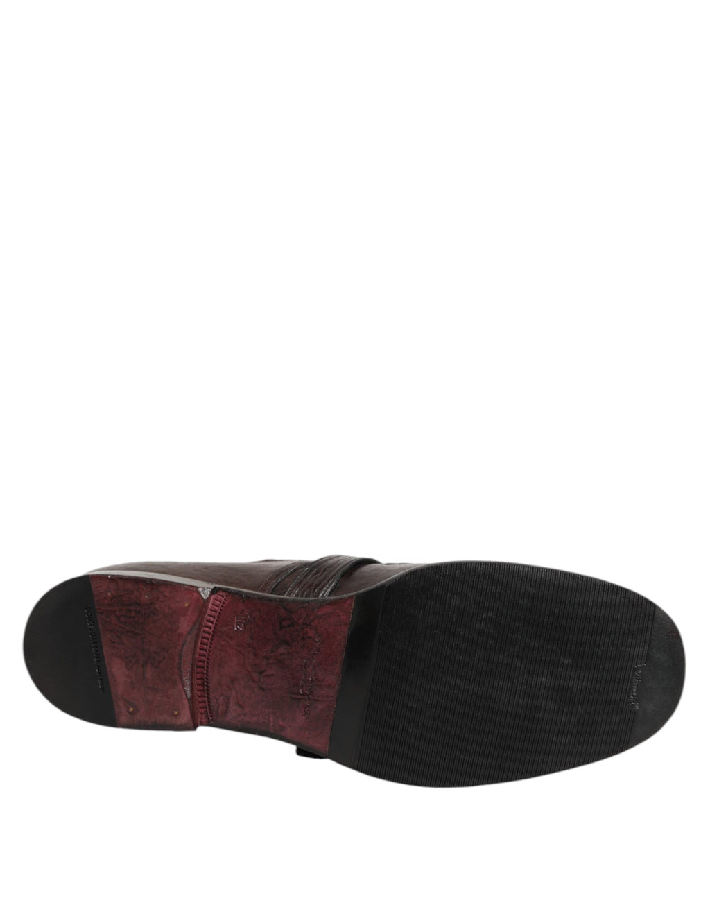Chaussures derby formelles en cuir marron avec bride monk de Dolce & Gabbana, style élégant et sophistiqué.