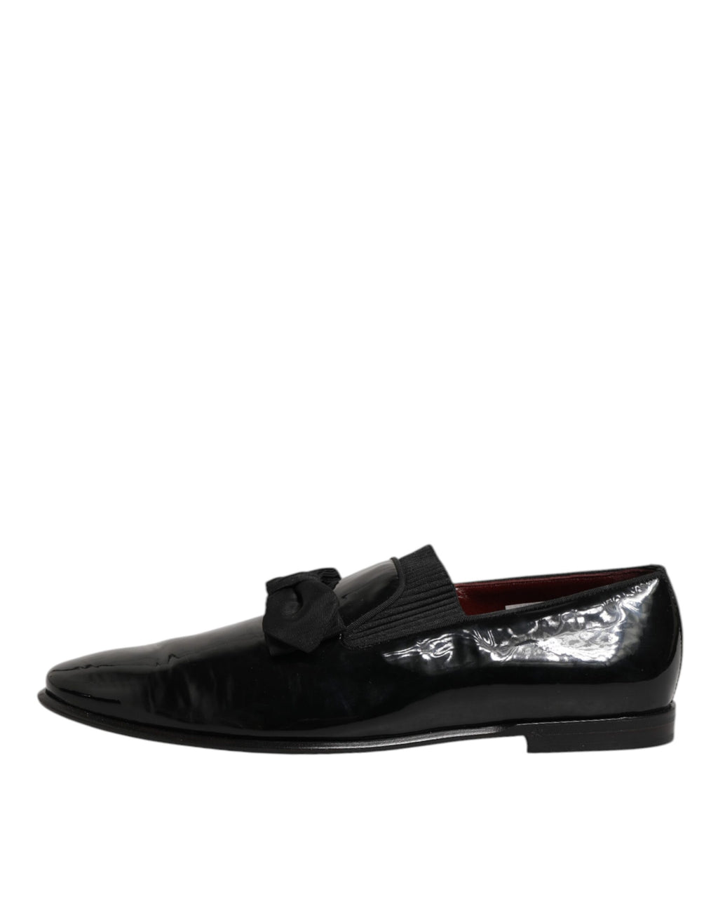 Mocassins en cuir Dolce & Gabbana pour homme, chaussures de ville élégantes et formelles, en cuir noir avec détails sophistiqués.