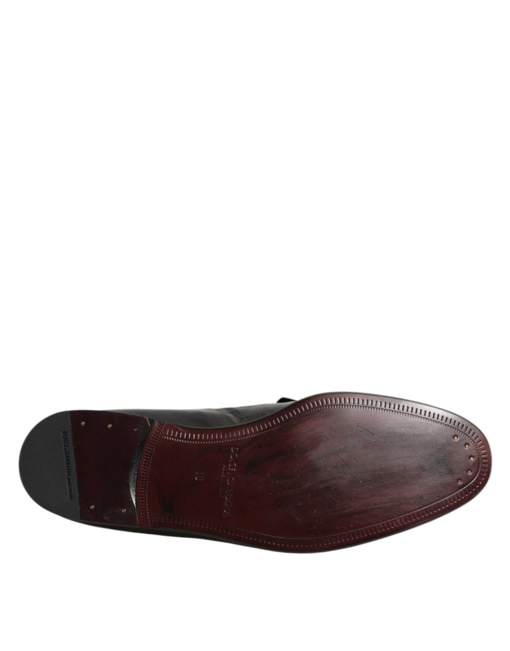 Chaussures formelles en cuir pour homme Dolce & Gabbana, mocassins élégants pour un look sophistiqué.