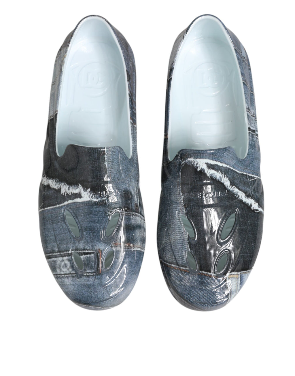 Chaussures basses en caoutchouc multicolores Dolce & Gabbana pour hommes, baskets élégantes et confortables.