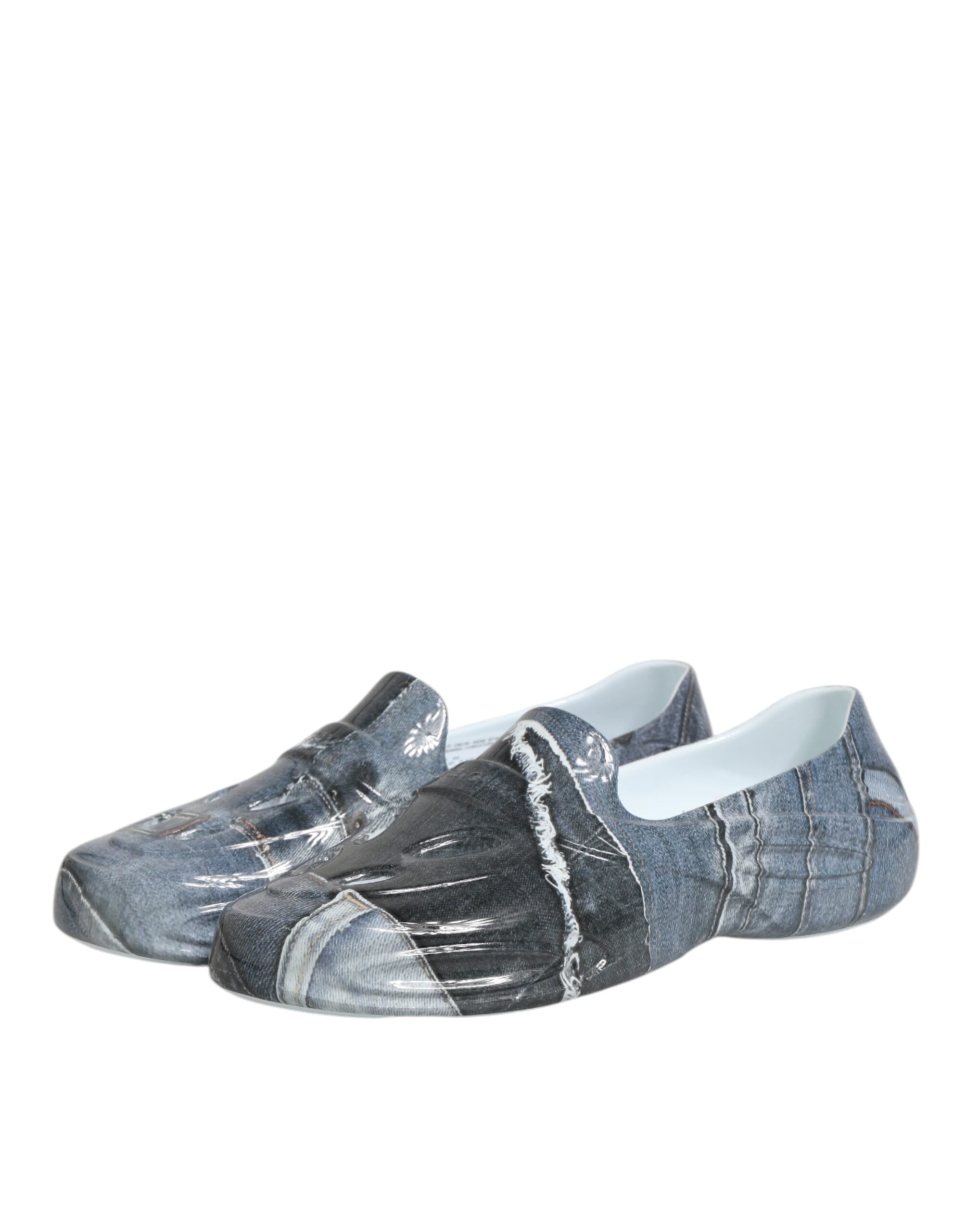 Chaussures sneakers basses en caoutchouc multicolores pour hommes Dolce & Gabbana, style décontracté et moderne.
