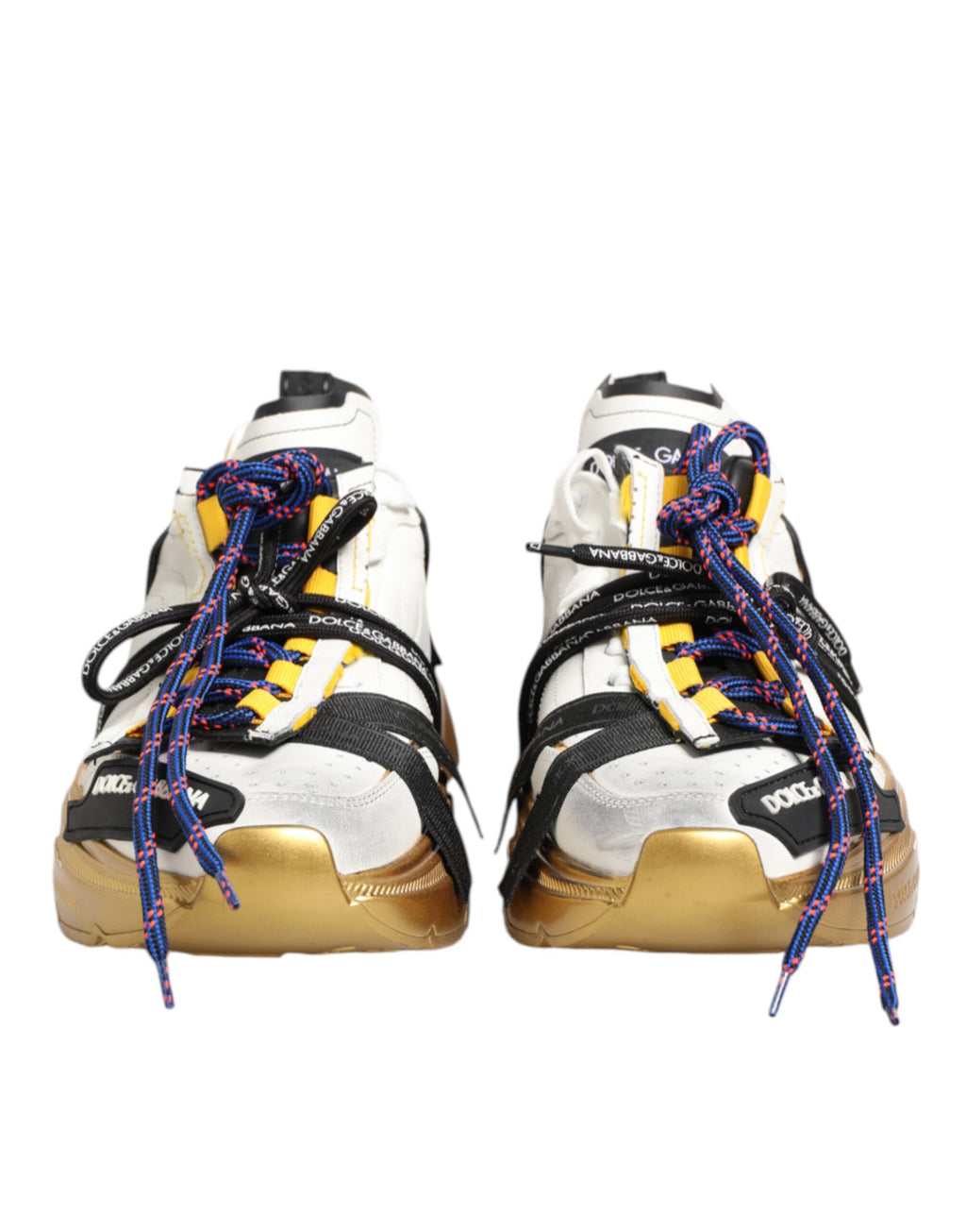 Chaussures sneakers basses Dolce & Gabbana Daymaster multicolores, style décontracté avec motifs colorés et logo de la marque.