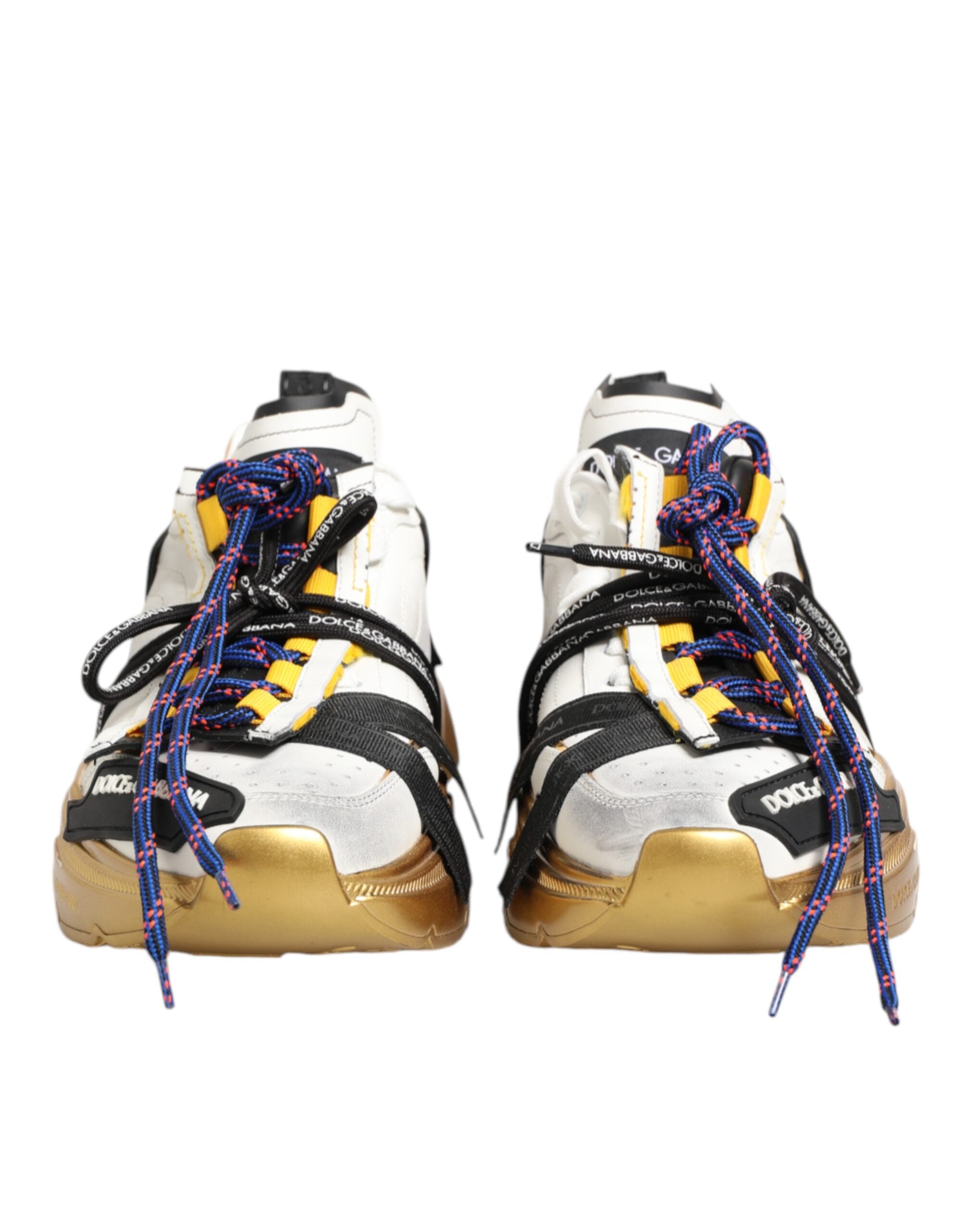 Chaussures sneakers basses Dolce & Gabbana Daymaster multicolores, style décontracté avec motifs colorés et logo de la marque.