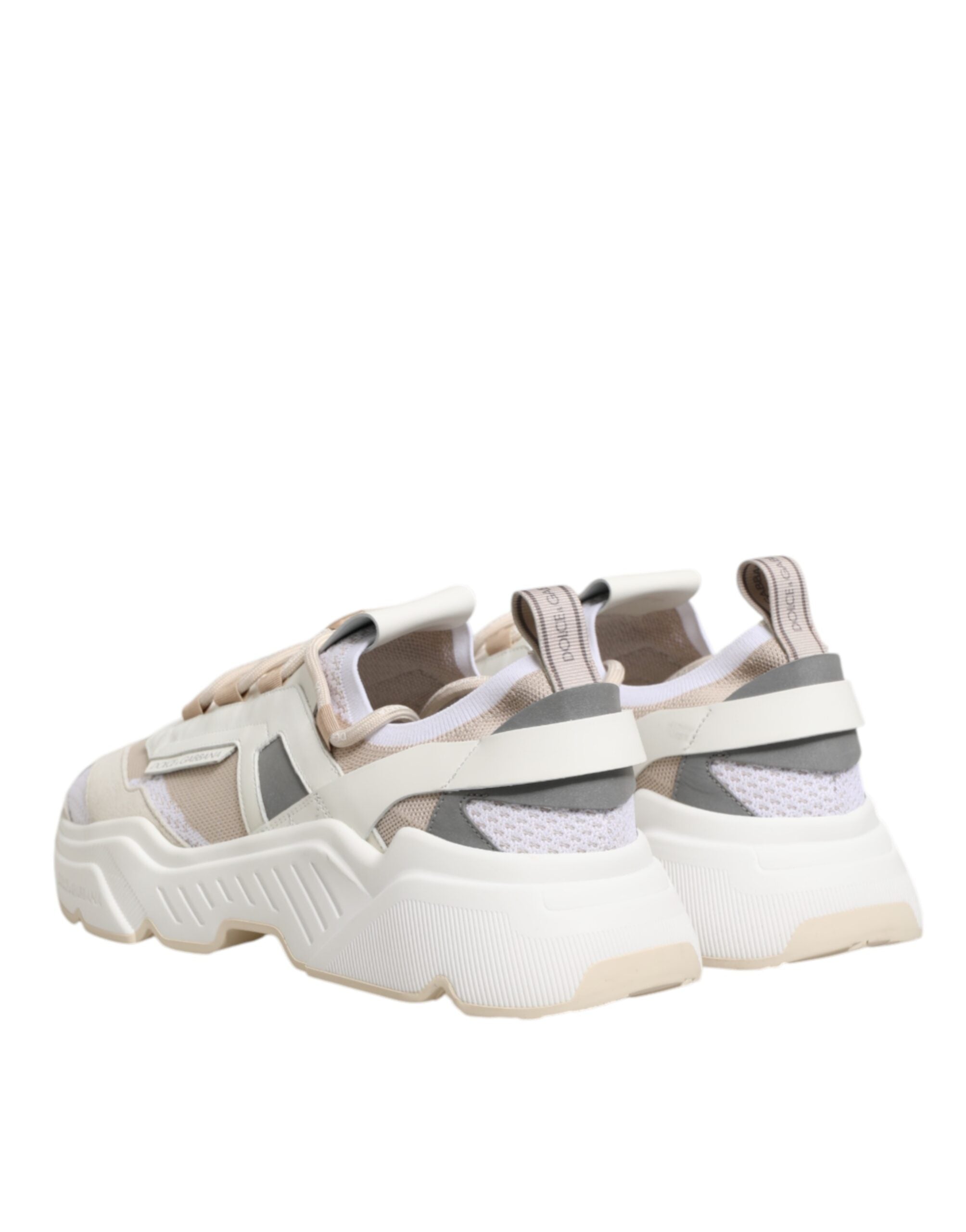 Chaussures basses Dolce & Gabbana Daymaster multicolores, baskets à semelle plate et design coloré, vue de face.