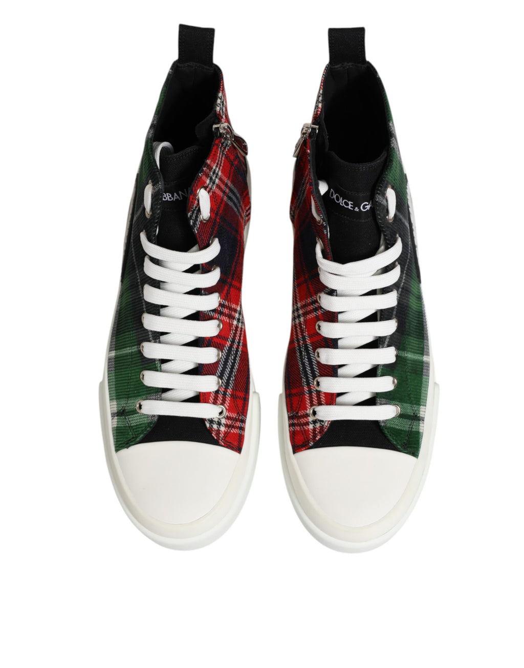 Chaussures sneakers haut de gamme Dolce & Gabbana en coton multicolore pour homme, style moderne et tendance.