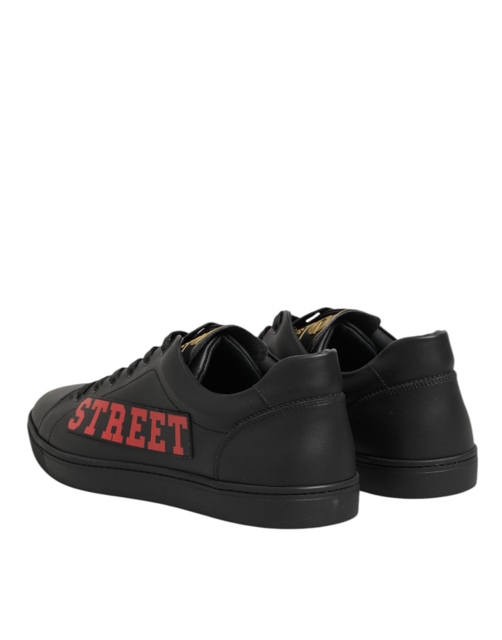 Chaussures sneakers basses pour hommes Dolce & Gabbana Street Life Noires, style décontracté et moderne.