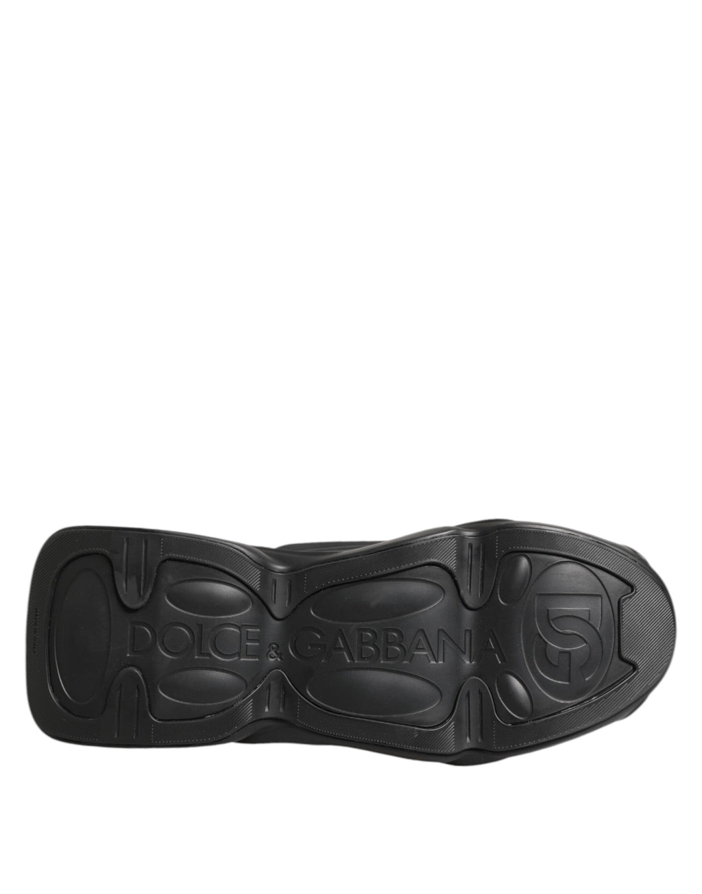 Chaussures sneakers basses Dolce & Gabbana à lacets noirs avec motif en vague, style décontracté pour homme.