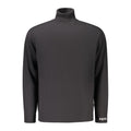Pull homme en coton noir Pepe Jeans, style décontracté, à manches longues, porté par un mannequin.