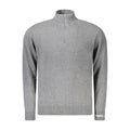Pull à manches longues en coton gris pour homme de la marque Pepe Jeans, vue de face.