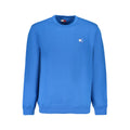 Sweatshirt en coton bleu pour homme de la marque Tommy Hilfiger, coupe classique et logo visible sur la poitrine.