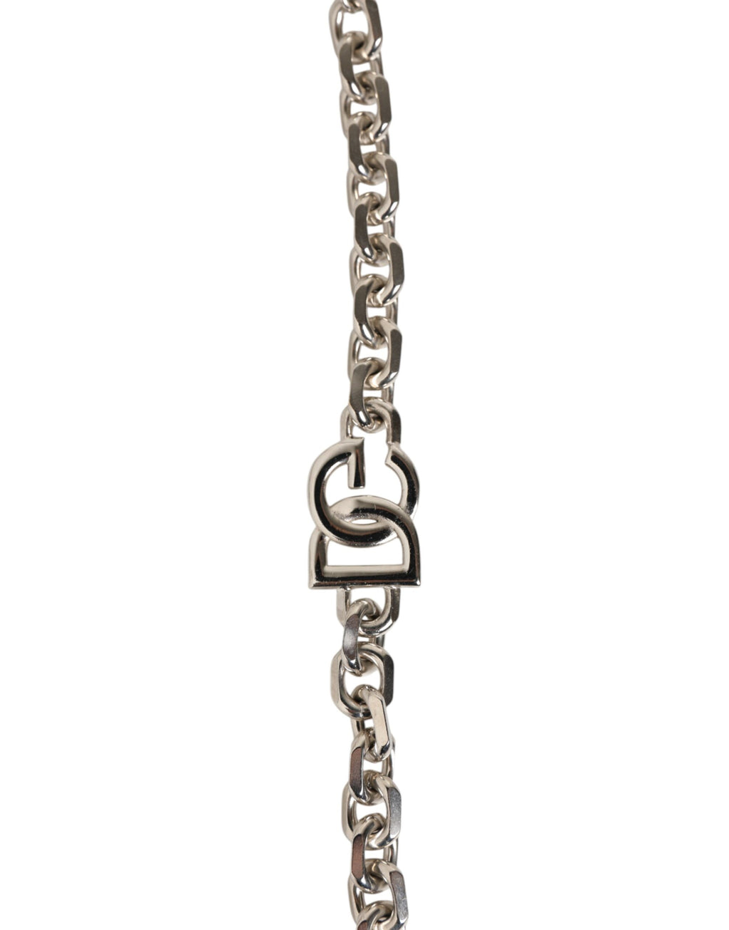 Sangle d'épaule en cuir noir Dolce & Gabbana avec chaîne de perles pour sac à main.