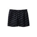 Shorts bermuda en coton noir de Balenciaga, style décontracté avec coupe tendance, visibles avec détails de couture.