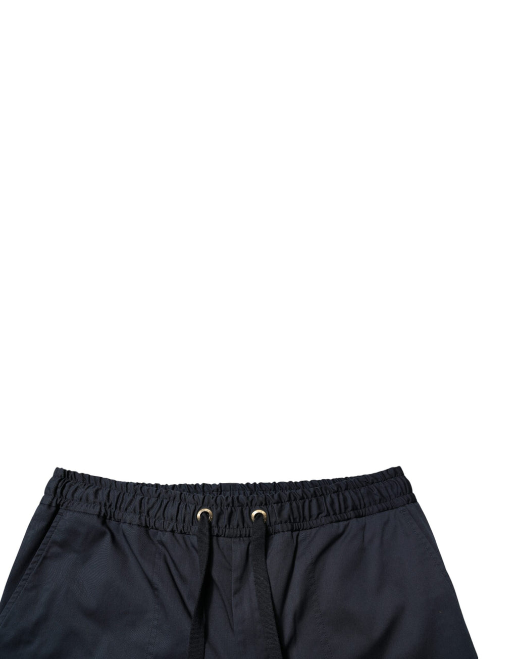 Shorts bermuda homme en coton stretch bleu marine de Dolce & Gabbana, style élégant et confortable.