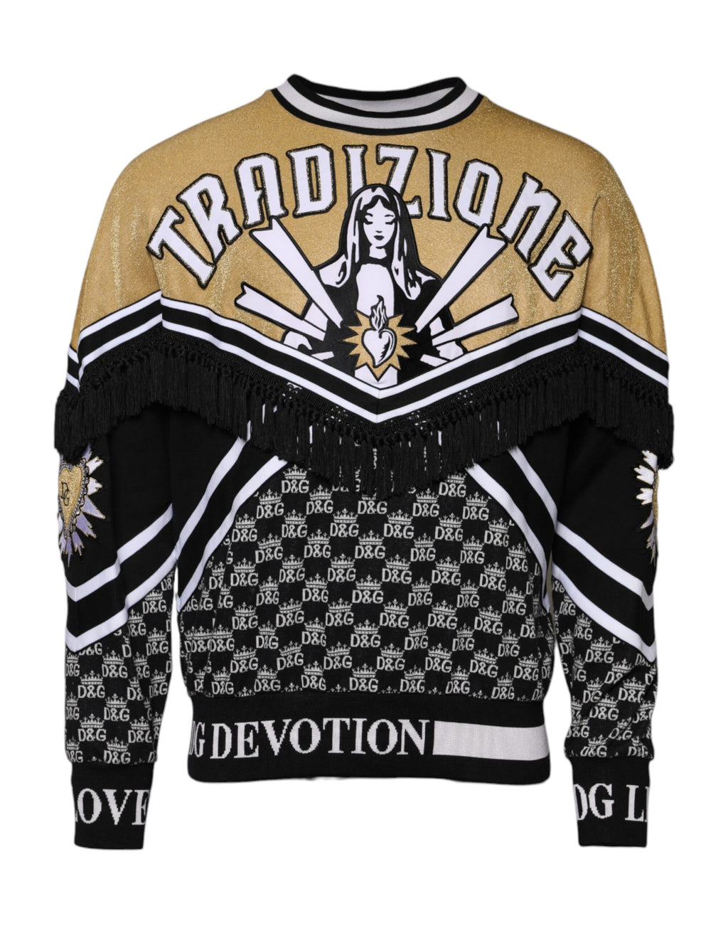 Sweat-shirt Dolce & Gabbana Tradizione E Devotion multicolore avec motif, vue de face.