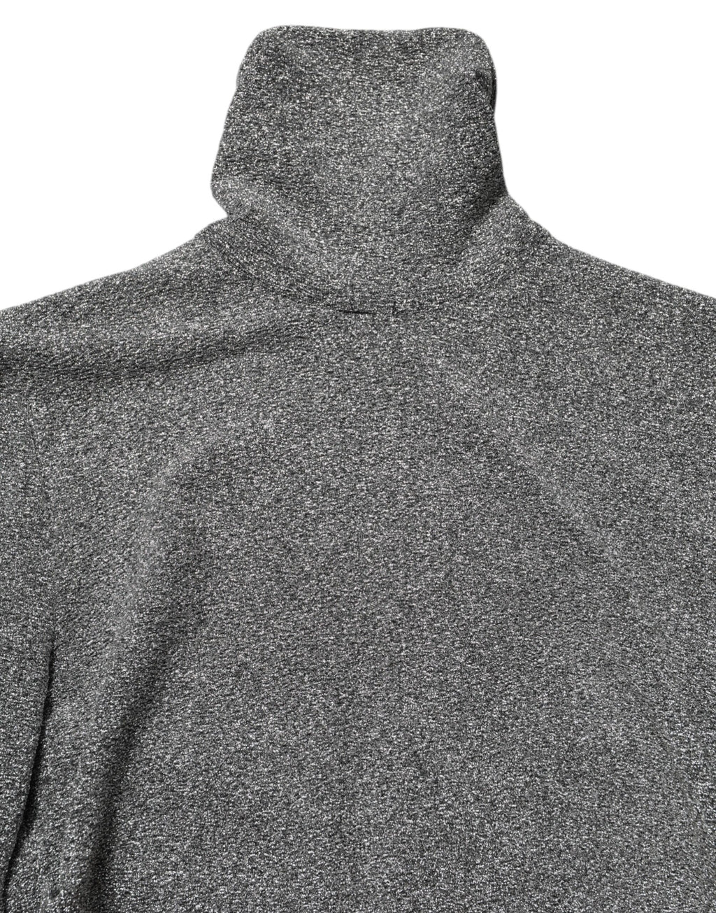 Robe fourreau en nylon gris à manches longues de Dolce & Gabbana, silhouette ajustée et élégante.