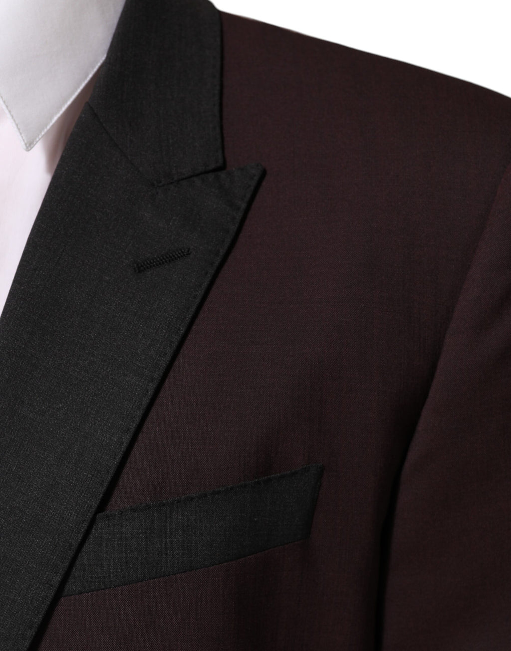 Veste blazer en laine marron de Dolce & Gabbana avec deux boutons, élégant et sophistiqué pour homme.