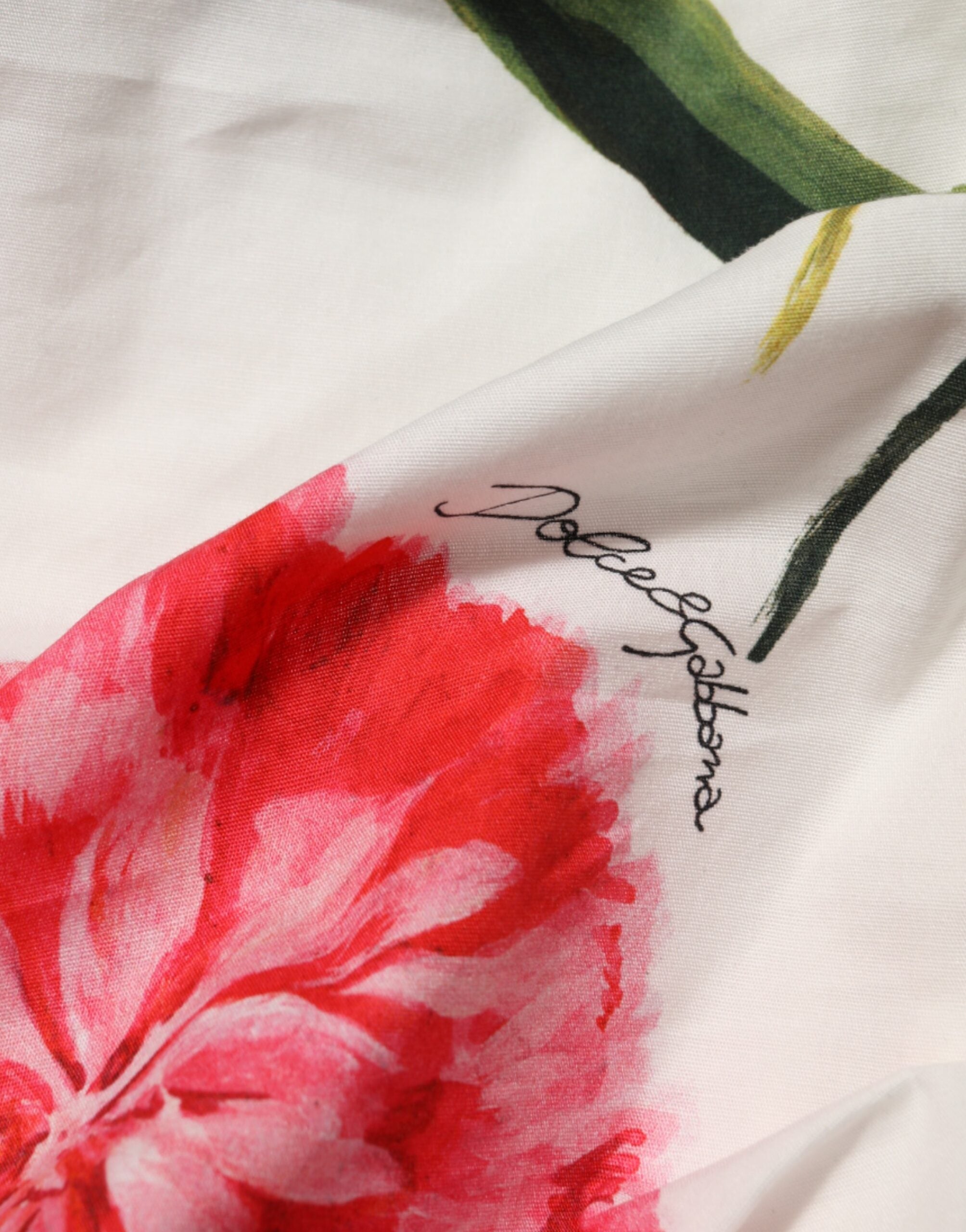 Dolce & Gabbana weißes One-Shoulder-Scheidenkleid mit Blumenmuster