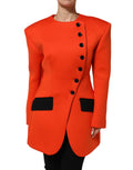 Manteau trench rouge Dolce & Gabbana pour femmes avec boutons devant, coupe élégante et style sophistiqué.