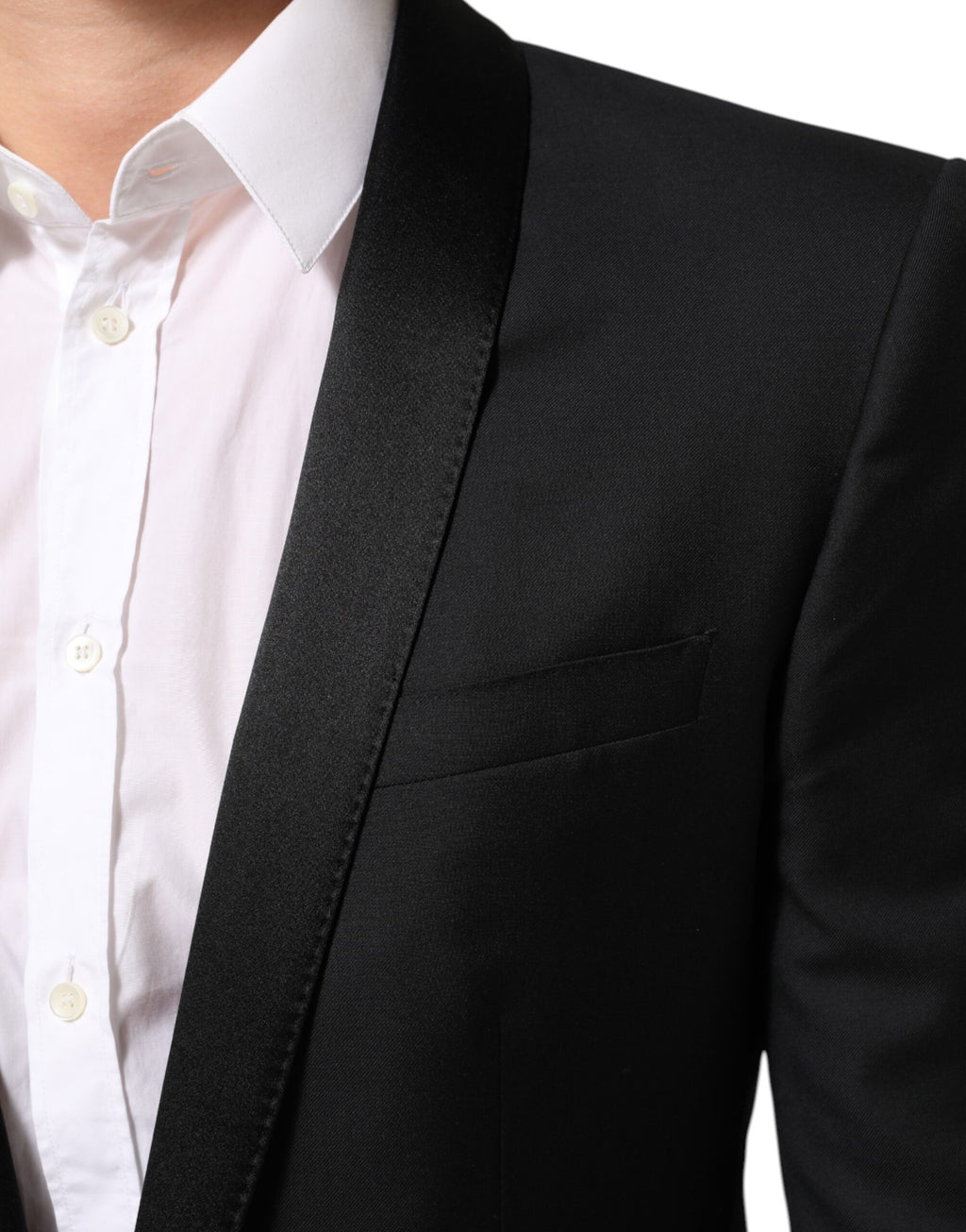 Blazer homme Dolce & Gabbana noir avec bouton or, costume élégant en costume 1 bouton, veste de costume sophistiquée.