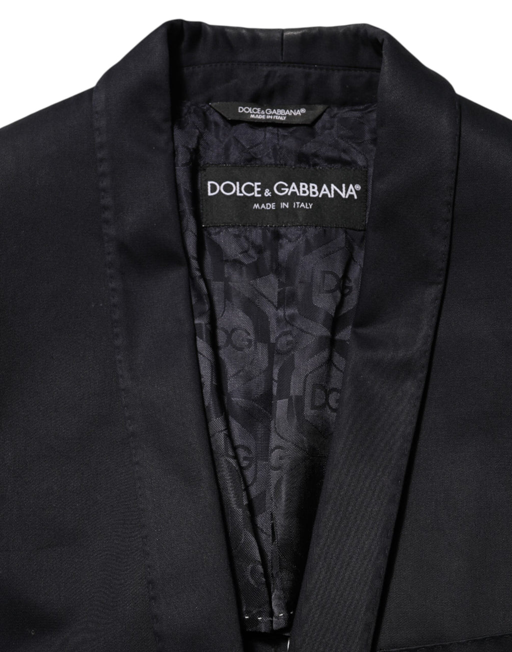 Dolce & Gabbana Blue Cotton 1 Button Suit Jacket Blazer