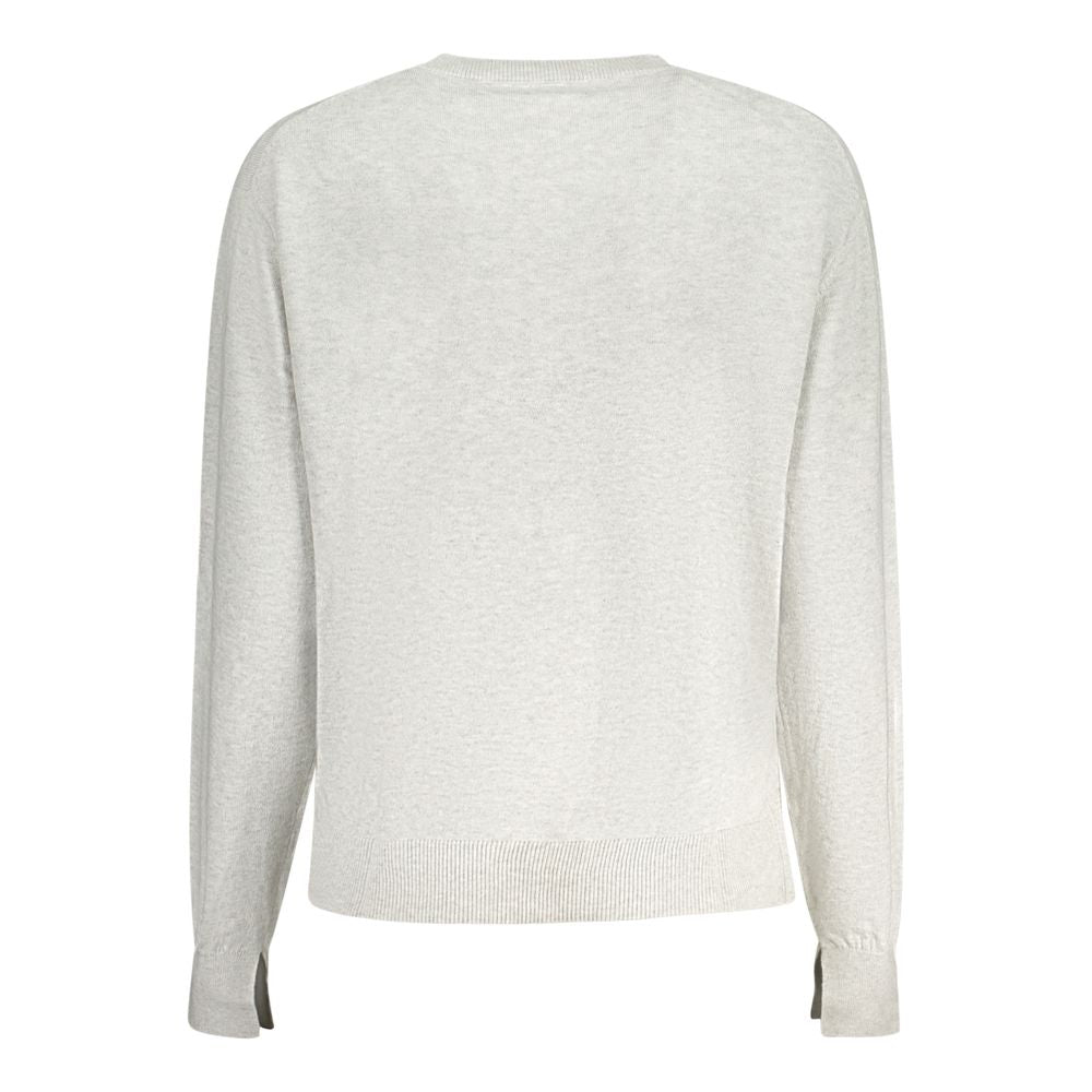 Pepe Jeans Grigio Damenpullover aus Baumwolle