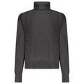 Pull à manches longues en coton noir pour femmes de la marque Pepe Jeans, vue de face.