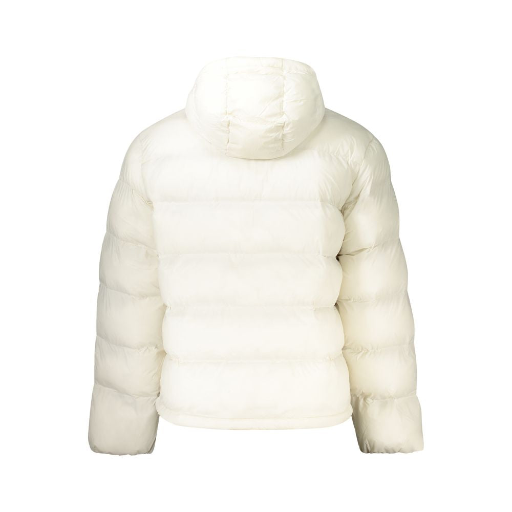 Veste homme Calvin Klein Bianco Poliammide, style élégant, fermeture éclair et col montant, vue de face.