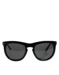 Lunettes de soleil Dolce & Gabbana DG4281, monture ronde noire, entièrement cerclée, mode élégante et sophistiquée.