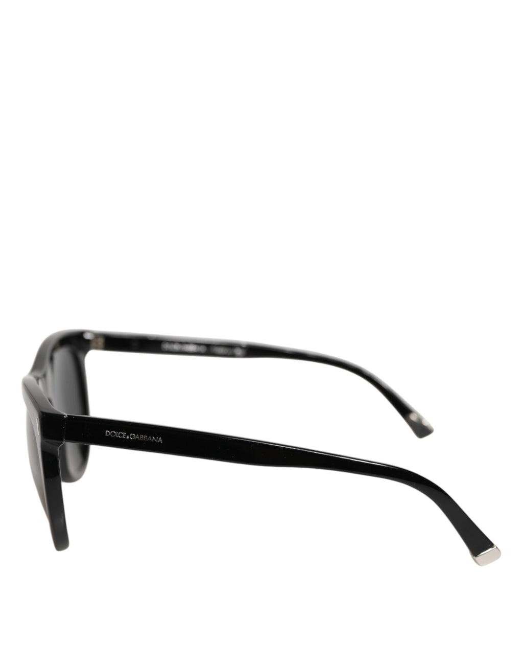 Lunettes de soleil Dolce & Gabbana DG4281 avec monture ronde noire et cadre complet, lunettes de soleil élégantes pour homme.