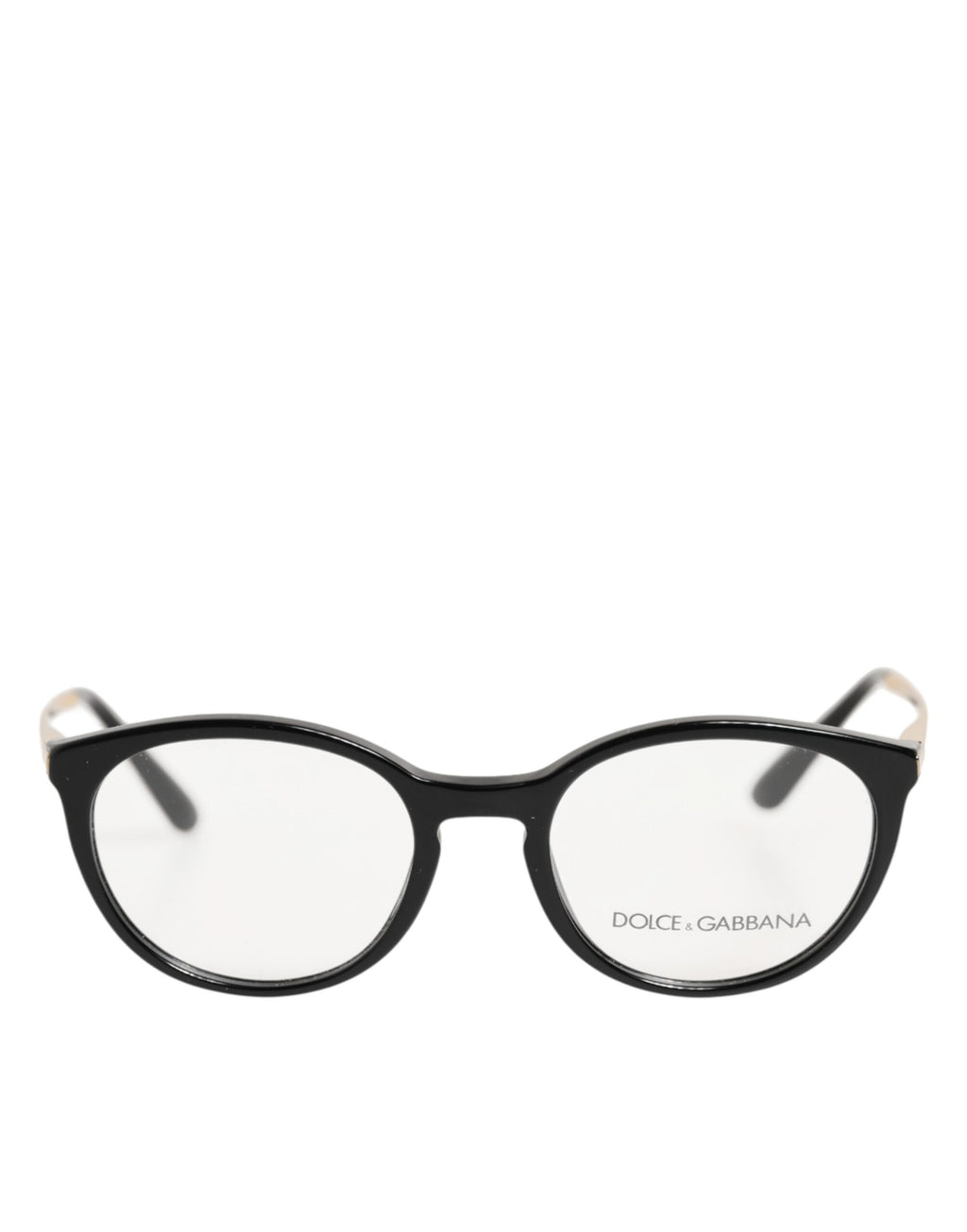 Lunettes de lecture Dolce & Gabbana avec monture en acétate noire style œil de chat, élégantes et sophistiquées.