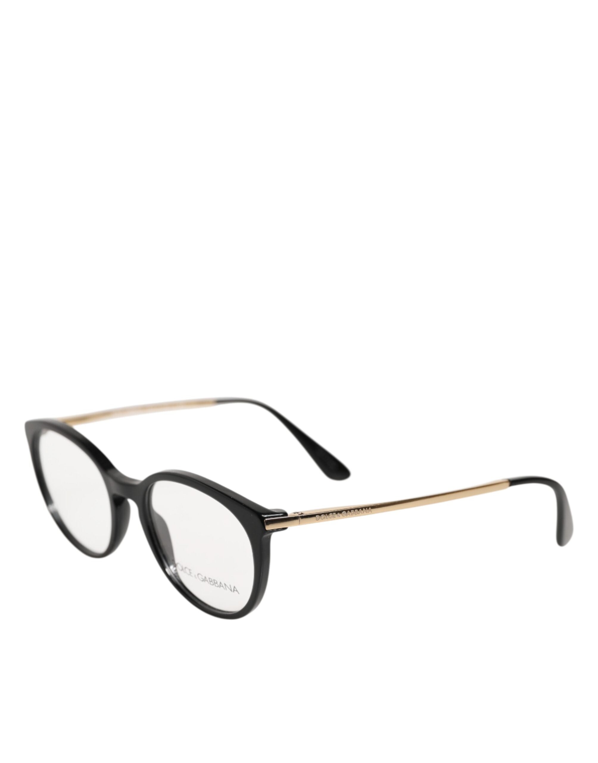Lunettes de lecture Dolce & Gabbana à monture en acétate noire style œil de chat, élégantes et sophistiquées.