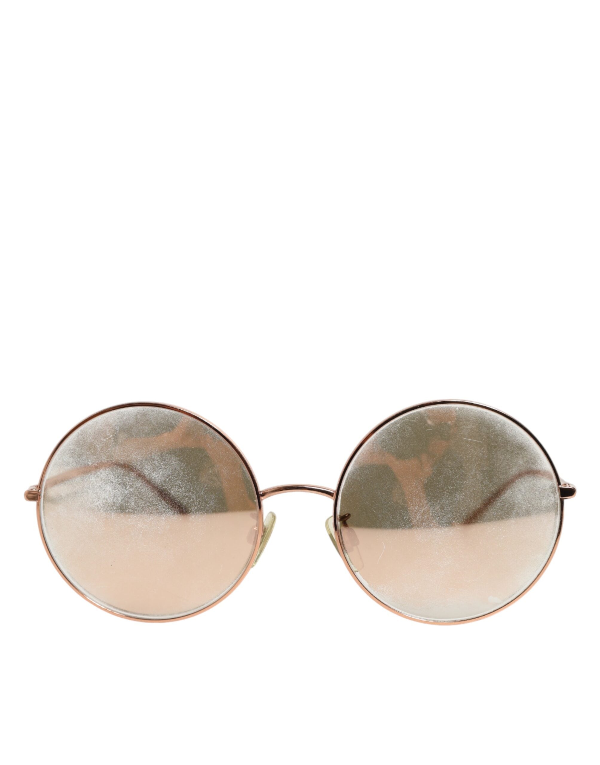 Lunettes de soleil rondes Dolce & Gabbana DG2215K en métal doré, lunettes de soleil élégantes et modernes.